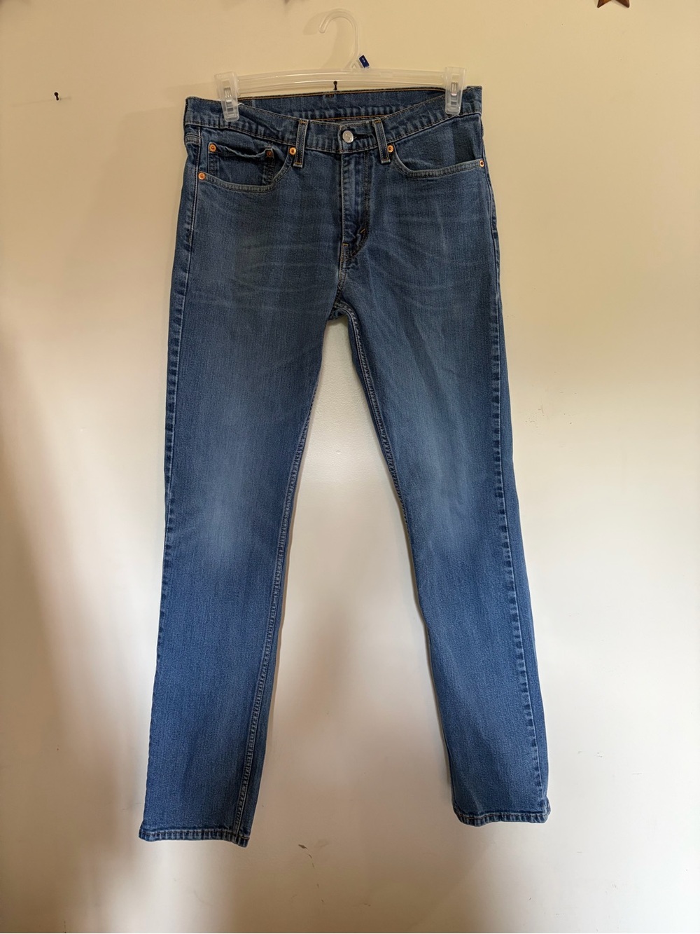 Levis slim fit jeans, men’s blue denim 34 x 34 red tab pants